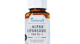 Das Produkt Nahrungsergänzungsmittel mit Alpha-Liponsäure 300 R (+)